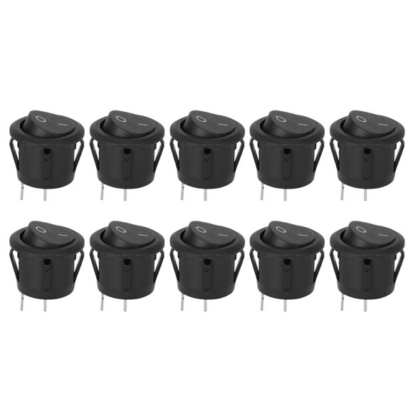 Interrupteur, 10pcs Interrupteur à 2 Broches, pour Appareils Électroménagers Racks d'Essai Instruments Équipement Industriel
