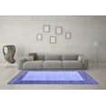 thumbnail image 3 of Ahgly Company Indoor Square Abstract Blue Modern Area Rugs, 7' Square, 3 of 4