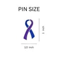 thumbnail image 3 of Large Flat Blue & Purple Ribbon Pins, 3 of 3