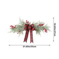 thumbnail image 3 of Jienlioq Christmas Clearance Rattan Cross Christmas Garland - Upside Down Tree Holiday Arrangement for Shopping Mall Windows & Lintel Decor (8ft Commercial Grade), 3 of 6