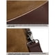 thumbnail image 4 of Wosthever Bolsa de viaje de lona impermeable con asa extraíble, bolsos de mano de cuero de vaca, bolsas de almacenamiento duraderas a la moda Mochilas de mochilero Gris, 4 of 6