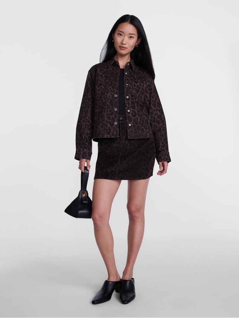 Scenario Corduroy Mini Skirt, Multicolor, Size 4, 17