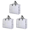 thumbnail image 3 of Juego de organizador de bolsas de almacenamiento Macarena 3 piezas con asa bolsa de transporte para corona ropa de cama, 3 of 8
