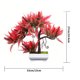 thumbnail image 2 of Simulación de árbol artificial en maceta Planta en maceta Oficina en casa Centro de mesa Adorno de árbol falso, rojo oscuro Sweethay HA7029-01B, 2 of 6