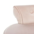 thumbnail image 7 of SAFAVIEH Georgia Contemporary Glam Upholstered Vanity Stool, Blush Pink/Espresso, 7 of 7