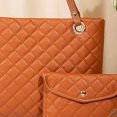 thumbnail image 2 of Bolso bandolera para mujer Casual 2 en 1 Conjunto de bolsos Moda para mujer Tote (marrón) Ndcxsfigh Para Estrenar, 2 of 5