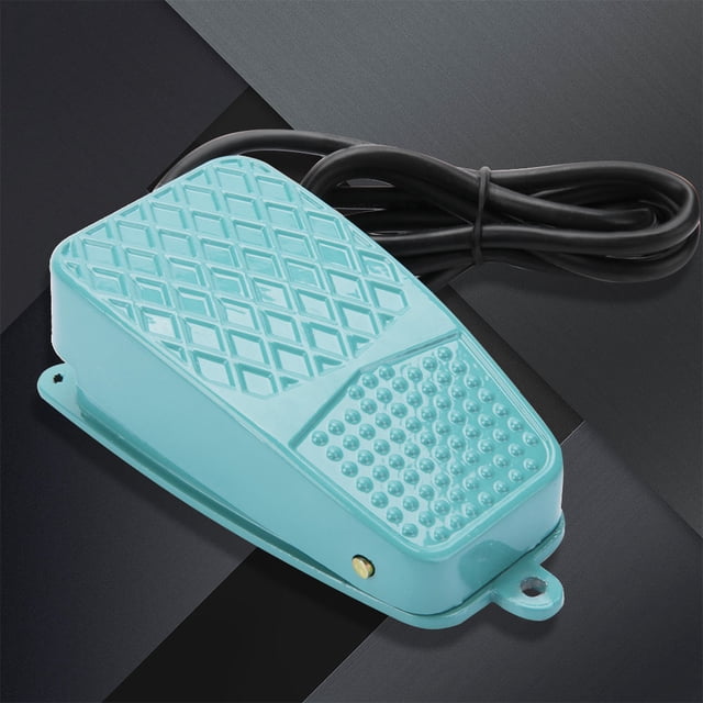 Interruptor de pedal de reinicio eléctrico de aleación de aluminio antideslizante TFS-2 CA 250 V 10 A SPDT