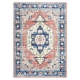 thumbnail image 5 of Haperlare Washable Rug Soft Area Rugs for Living Room Vintage Medallion Area Rug Low Pile Vintage Bedroom Rug, 8' x 10' Pink, 5 of 6