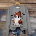 thumbnail image 6 of mgoYE Halloween Tshirts Women T Shirts for Women Casual Western Graphic Pullover Tops Hoodies Tees Cowgirls Country Outfits(Grey,XL), 6 of 7
