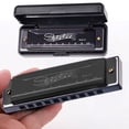 thumbnail image 2 of Beginner Harmonica – 10 Hole Musical Instrument for Learning And Play, Portable Harmonica for Music Education, Practice And Fun Exploration, 2 of 9