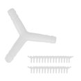 thumbnail image 3 of FLAMEEN Aquarium Air Valve Connector, L‑Shape Air Valve Straight Connector, 30Pcs 4MM Straight Durable Non‑Toxic For Aquarium Air Valve, 3 of 8