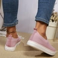 thumbnail image 6 of Women's Casual Canvas Sneakers Fashion Shoes for Women Comfortable Flats Breathable Padded Insole Slip on Sneakers Women Low Slip on Shoes, 6 of 8