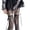 Black, variant on Voska Gothic Retro Hollow Lace Thigh High Stockings Bow Ribbon Decor Sheer Fishnet Long Socks Fashion Mesh Hosiery For Women Girls Daily And Costume Wear