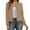 Khaki, variant on Women Casual Jackets Carnival Clothes For Stylish Metallic Casual Jacket For Long Sleeve Cardigan Open Front Outerwear Loose Fit Lightweight Fall Fashion Purple S