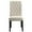Beige, Rustic Espresso, variant on Alana Velvet Upholstered Dining Side Chair Sand and Rustic Espresso (Set of 2)
