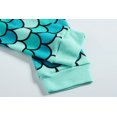 thumbnail image 6 of Popshion Toddler Baby Girls Mermaid Long Sleeve Top and Pants 100% Cotton Pajamas Set, 2 Piece, Size 3T-7 Years, 6 of 7