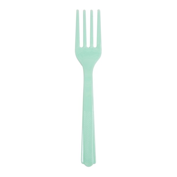 Way To Celebrate Plastic Forks, Mint Green, 24ct