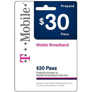 (Email Delivery) T-Mobile $30 Prepaid Pass for Mobile Broadband Service