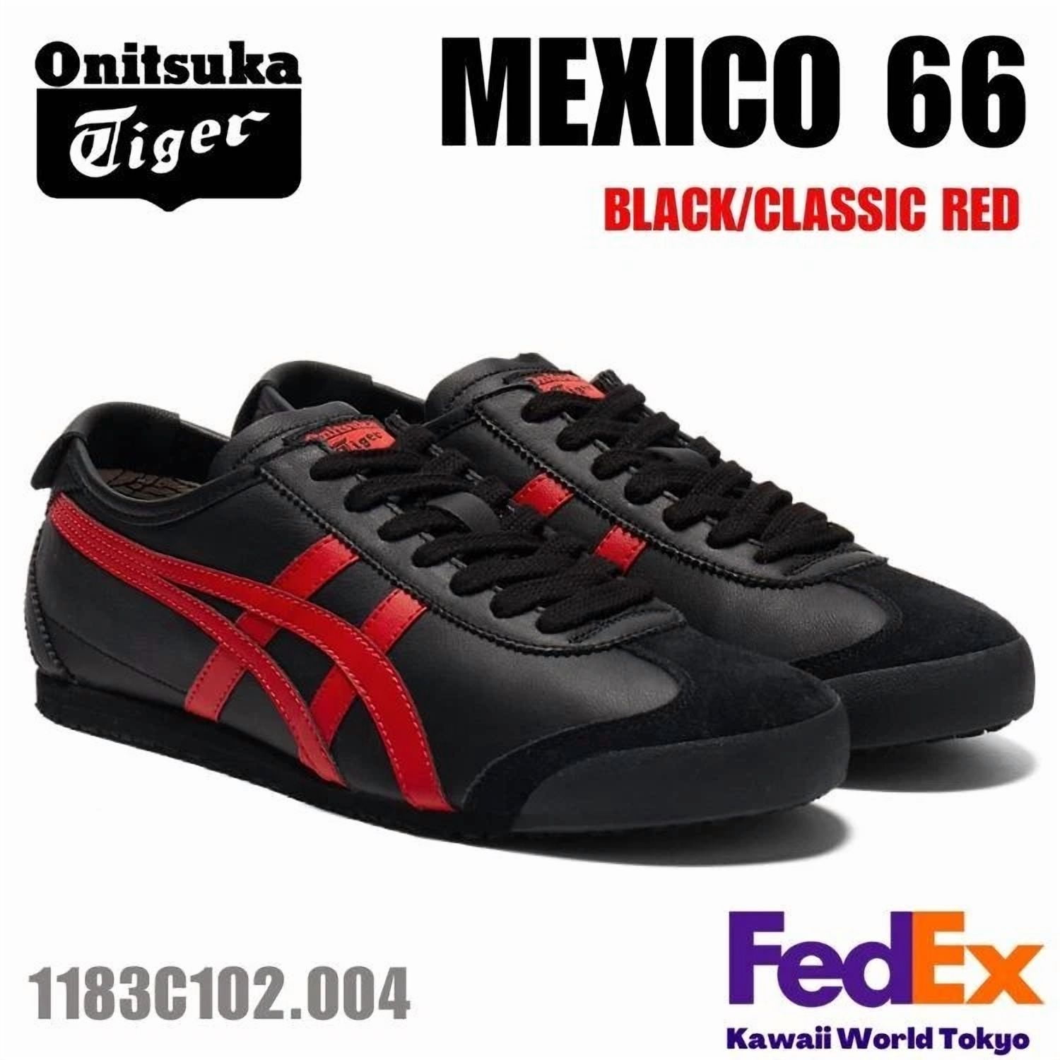 Onitsuka & Tiger MEXICO 66 BLACK/CLASSIC RED 1183C102 004 UNISEX