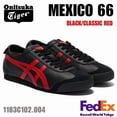 thumbnail image 1 of Onitsuka Tiger MEXICO 66 BLACK/CLASSIC RED 1183C102 004 UNISEX NEW!! Japan F/S, 1 of 6