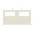 thumbnail image 1 of vidaXL Gazebo Sidewall with Windows 4x2 m Cream, 1 of 3