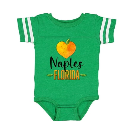

Inktastic Naples Florida Orange in Heart Gift Baby Boy or Baby Girl Bodysuit