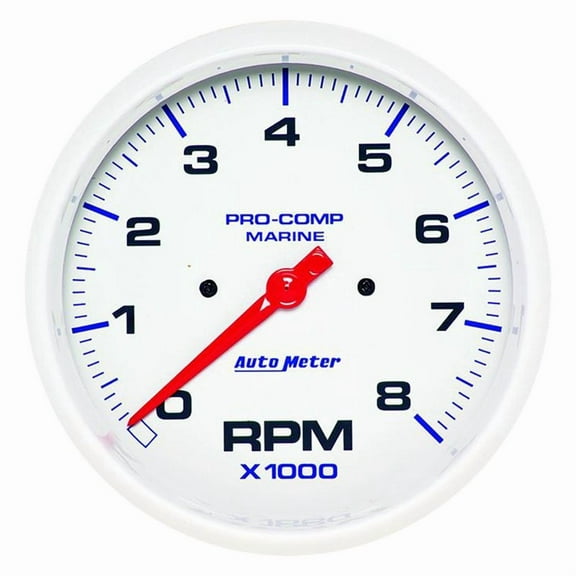 Auto Meter 200772-40 - Marine 2.06" Carbon Fiber In-Dash Mount Mechanical Water Pressure Gauge