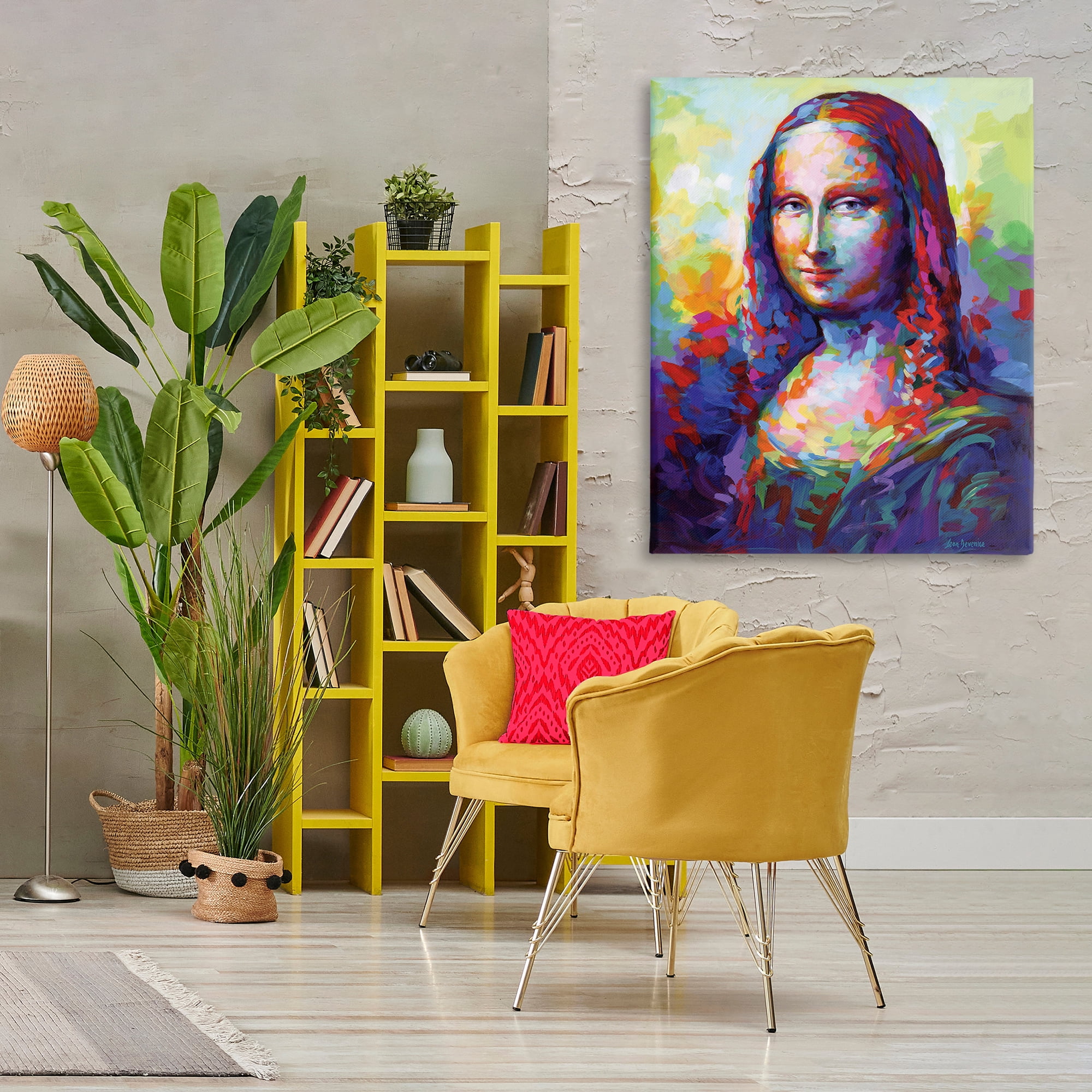 Stupell Industries Abstract Classic Painting Novelty Painting Gallery Wrapped Canvas Art Print Wall Art, 36 x 48
