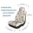 thumbnail image 5 of Pofeuu Floral Puppy Print Automotive Car Seat Covers Flat Cloth Full Set Seat Covers,Car Seat Covers front seats for Cars Trucks and SUVs-1, 5 of 9