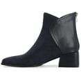 thumbnail image 3 of Journee Womens Consuello Two Tone Pointed Toe Booties, Widths Available, 3 of 10