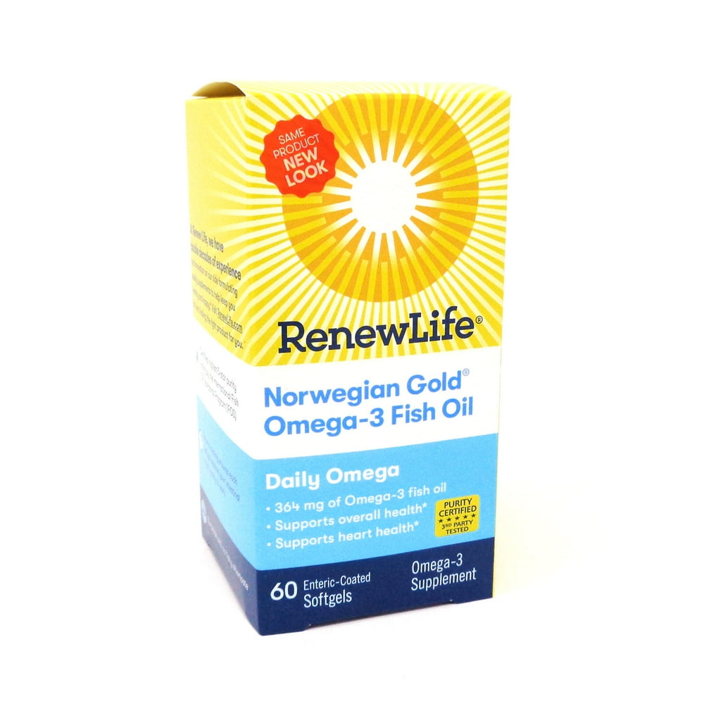 ReNew Life Norwegian Gold Ultimate Fish Oil Daily Omega 1200 mg 60