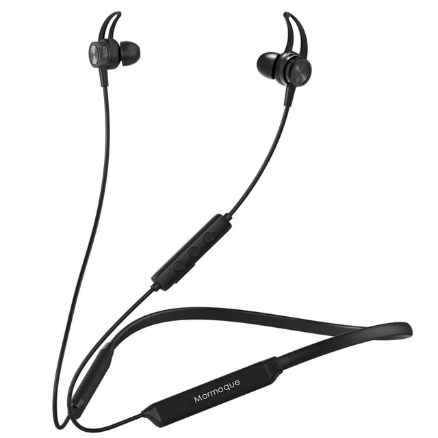 Auriculares Bluetooth MORMOQUE V5.3 con Banda para el Cuello y Micrófono