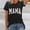 Black, variant on Graphic Tees for Women T-Shirts Women's Loose Top with Printed Short Sleeve Crewneck T-Shirt for Everyday Comfort Black XL