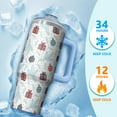 thumbnail image 4 of 30 Oz Santa Christmas Day Tumbler With Handle, Holiday Coffee Travel Mug Cup, Winter Gift, 4 of 5