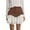 CL101 Brown, variant on Yuncity Women Skirts Solid Color High Waist Elastic Flare Layered Ruffle Hem Summer Elegant Cute Leisure Outdoor Daily Wear Women's Skirts Size L Black