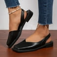 thumbnail image 2 of Mepaouo Women's Flat Sandals Closed Square Toe Slingback Slides Casual Dress Walking Mules Shoes, 2 of 6