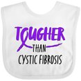 thumbnail image 3 of Inktastic Tougher than Cystic Fibrosis Boys or Girls Baby Bib, 3 of 4