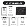 thumbnail image 6 of Regency Heights Queen Size Cotton Flannel Sheet Set, 4-Piece Flannel Bed Sheets Queen, 100% Cotton Bed Sheets Set with Deep Pocket, Christmas Plaid Black, 6 of 10