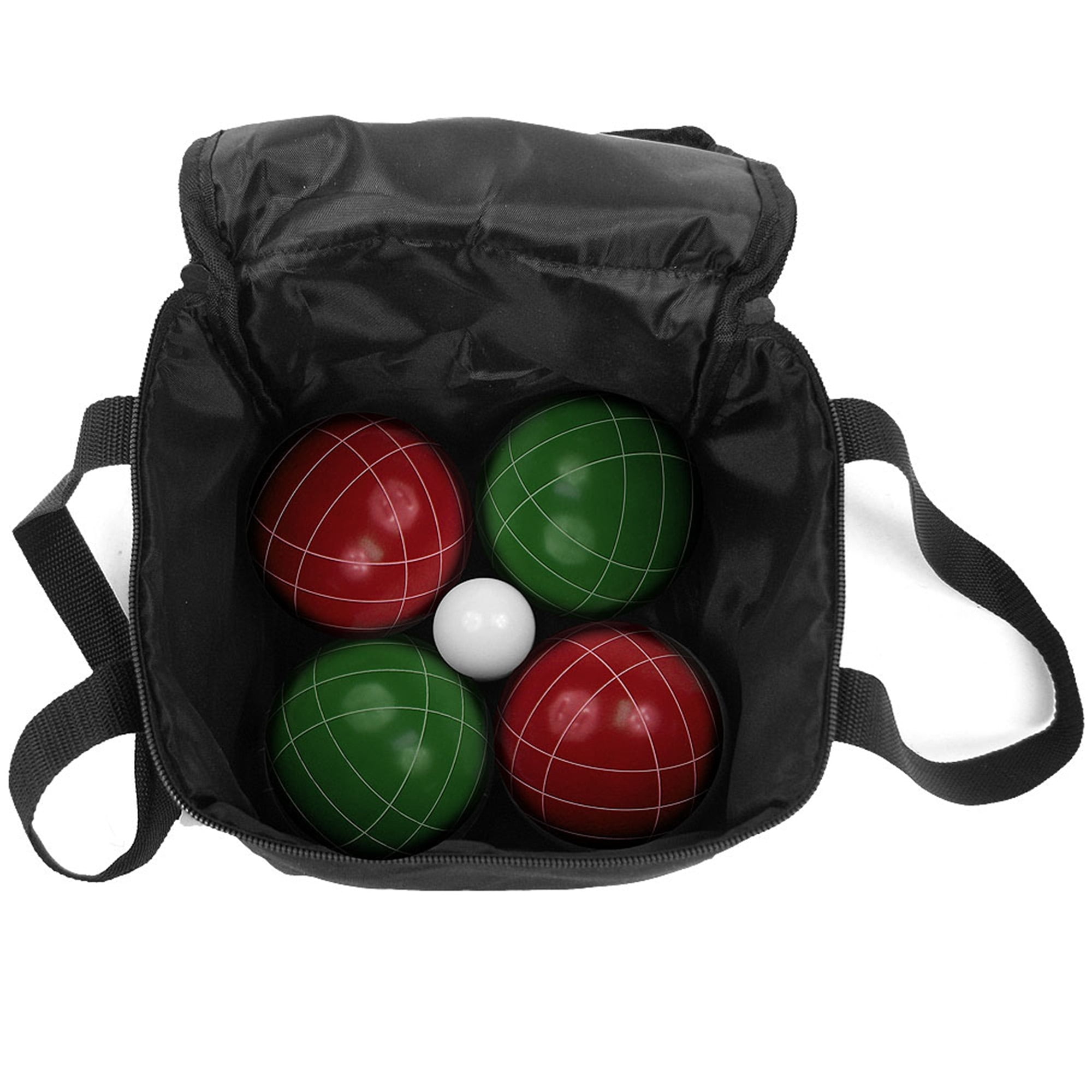 9 Piece Bocce Ball Set with Easy Carry Nylon Bag by Hey! Play!