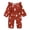 Wine, variant on Pandaie Baby Boys and Girls Christmas Holly Print Long Sleeve Jumpsuit Ruffle Shoulder Bow Winter Newborn Romper Outfit Beige,9-12 Months