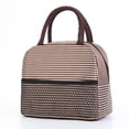 thumbnail image 2 of Lunch Bag for Women and Men,Adult Insulated Lunch Box,Small Leakproof Cooler Food Lunch Container,Reusable Large Capacity Lunch Tote Bag for Work,Travel,Outdoor,23x14x20 cm(Brown), 2 of 9