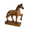 thumbnail image 4 of Estatua de caballo decorativa de madera, centro de mesa artesanal retro, adorno ornamental de mesa. Grande, 4 of 9