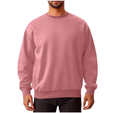 Maean Men Crewneck Sweatshirts Athletic Workout Sweat Shirt Casual Loose Long Sleeve Pullover Tops for Mens