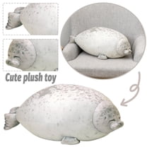 Gaiwos Chubby Squint Seal Pillow 15.75 inches, Seal Plush Pillow, Soft and Cute Seal Stuffed Animal Toy for Kids and Adults, Great Gift Idea for Hoilday, Birthdays and Anniversaries