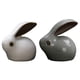 thumbnail image 3 of 2pcs Decorative Zodiac Rabbit Tea Pets Ornaments for Home, Office, and Garden – Rabbit Models for Tea Table and Desk Use, 3 of 3