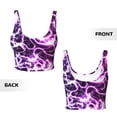 thumbnail image 5 of Lsque Blue Lightning Printed Women'S Sports Bra, Compression, Moisture Wicking, High-Impact Sports Bra For Women,Supportive sports bra-XX-Large, 5 of 9