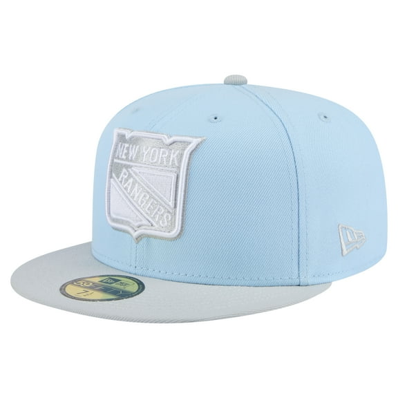 Men's New Era  Light Blue/Gray New York Rangers Color Pack 2-Tone 59FIFTY Fitted Hat