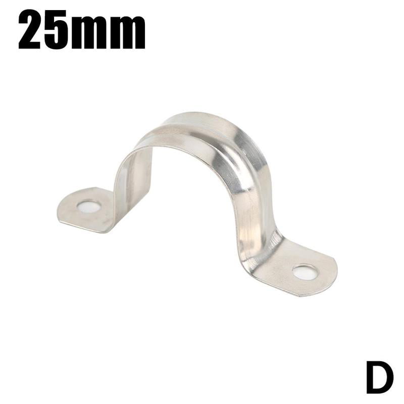 65mm 5 x down/drain pipe strong bzp steel stand off bracket clip support 68mm 