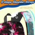 thumbnail image 5 of Camo and Twig Pink Pattern 17" Waterproof Oxford School Backpacks for Teens, S-Shape Padded Straps, for School, Travel, Hiking, Camping, 5 of 5