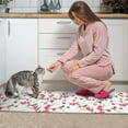 thumbnail image 3 of Pioneer Flower Floral Print Pattern Kitchen Rugs Sets Of 2,Anti Fatigue Kitchen Mat Rugs Non Slip Washable,Decorative Kitchen Floor Mats for Kitchen,Sink,Laundry,17"x30"+17"x47", 3 of 7